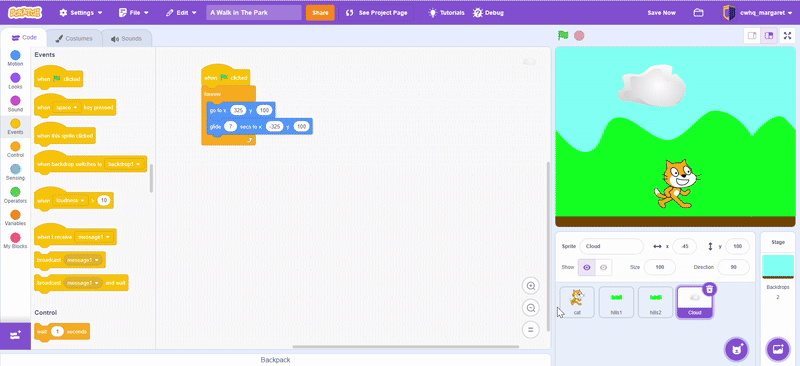 Scrolling background bonus 2 gif