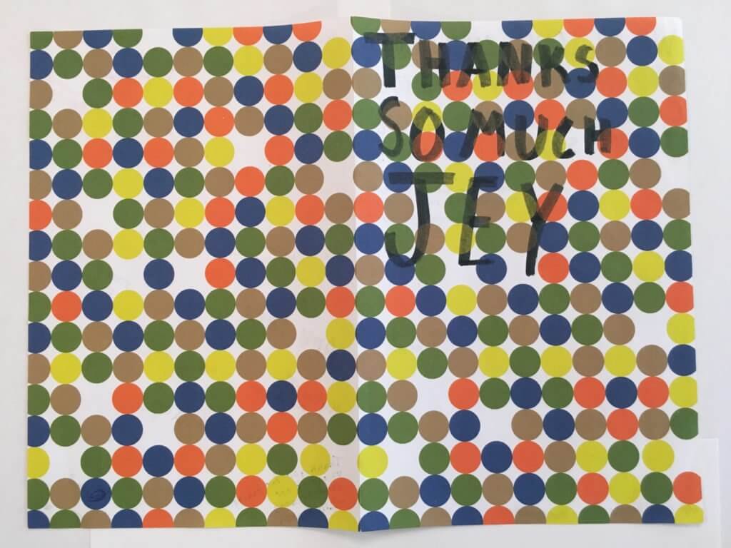 Thank you card from ann richards