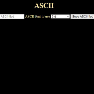 Riley Coding Class Student, ASCII Project