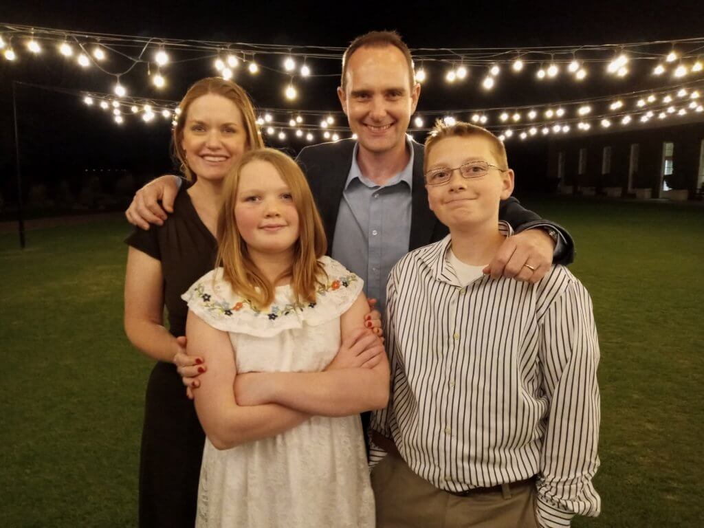 Charles with his family