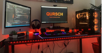 Charlie's computer setup