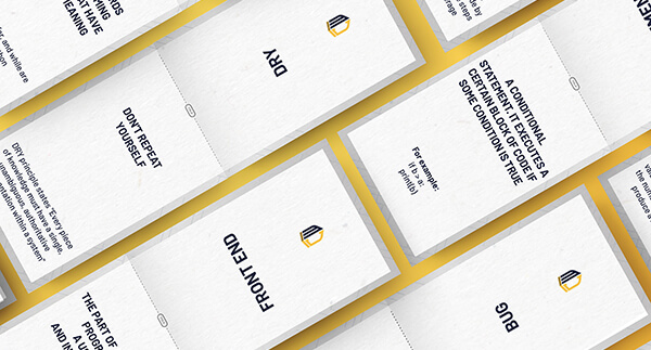 Coding and programming terms flashcards for kids, free download