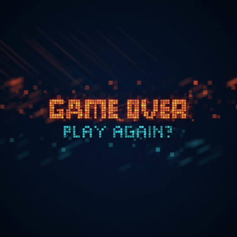 Game over play again