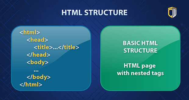 Basic HTML structure