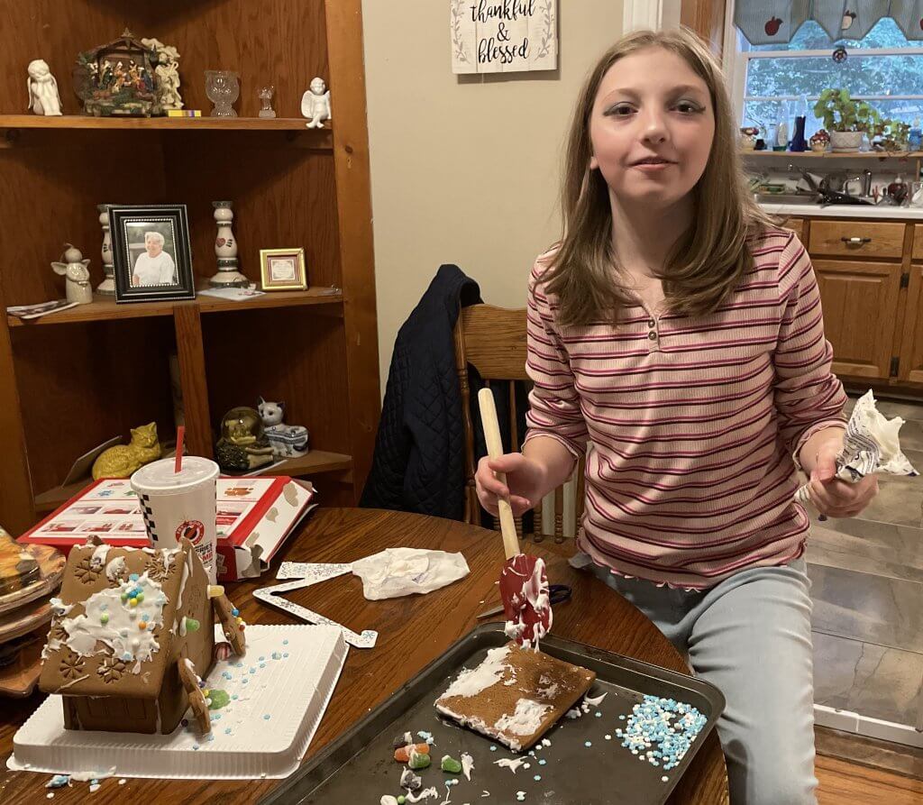 Sophie keeps busy even during downtime