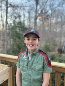 Joshua participates in Trail Life.