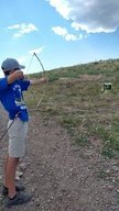 Eric enjoying archery