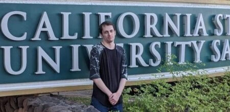 Sam During a Brief Break in His Last Semester at California State