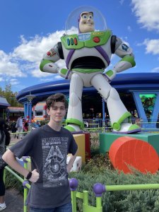 Ethan with Bull Lightyear