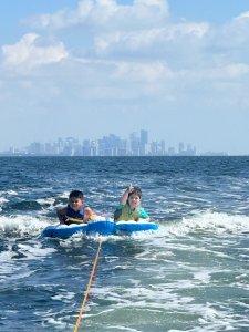 Marcos enjoying the ocean