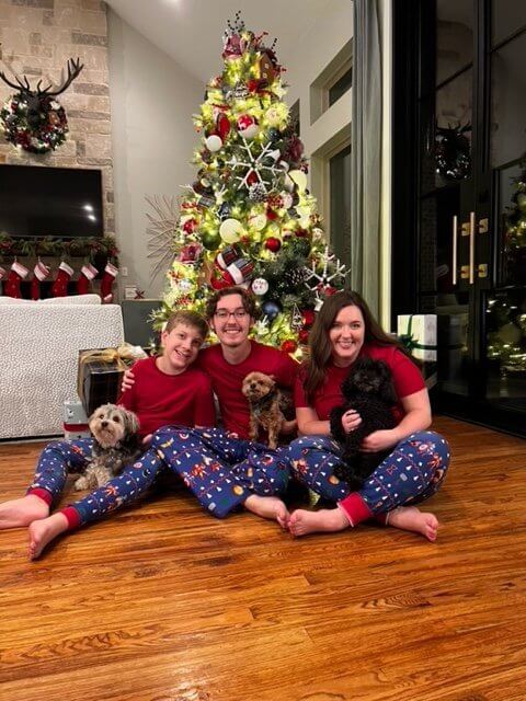 Myles and siblings Christmas