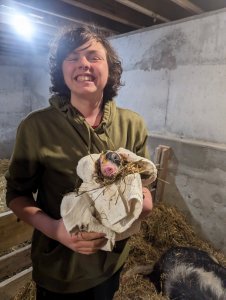 Sam on the family farm