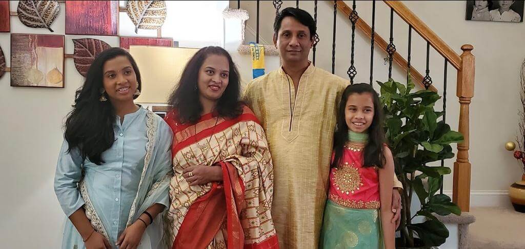 Reetika and her family