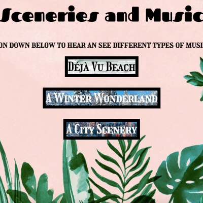 sceneries and music