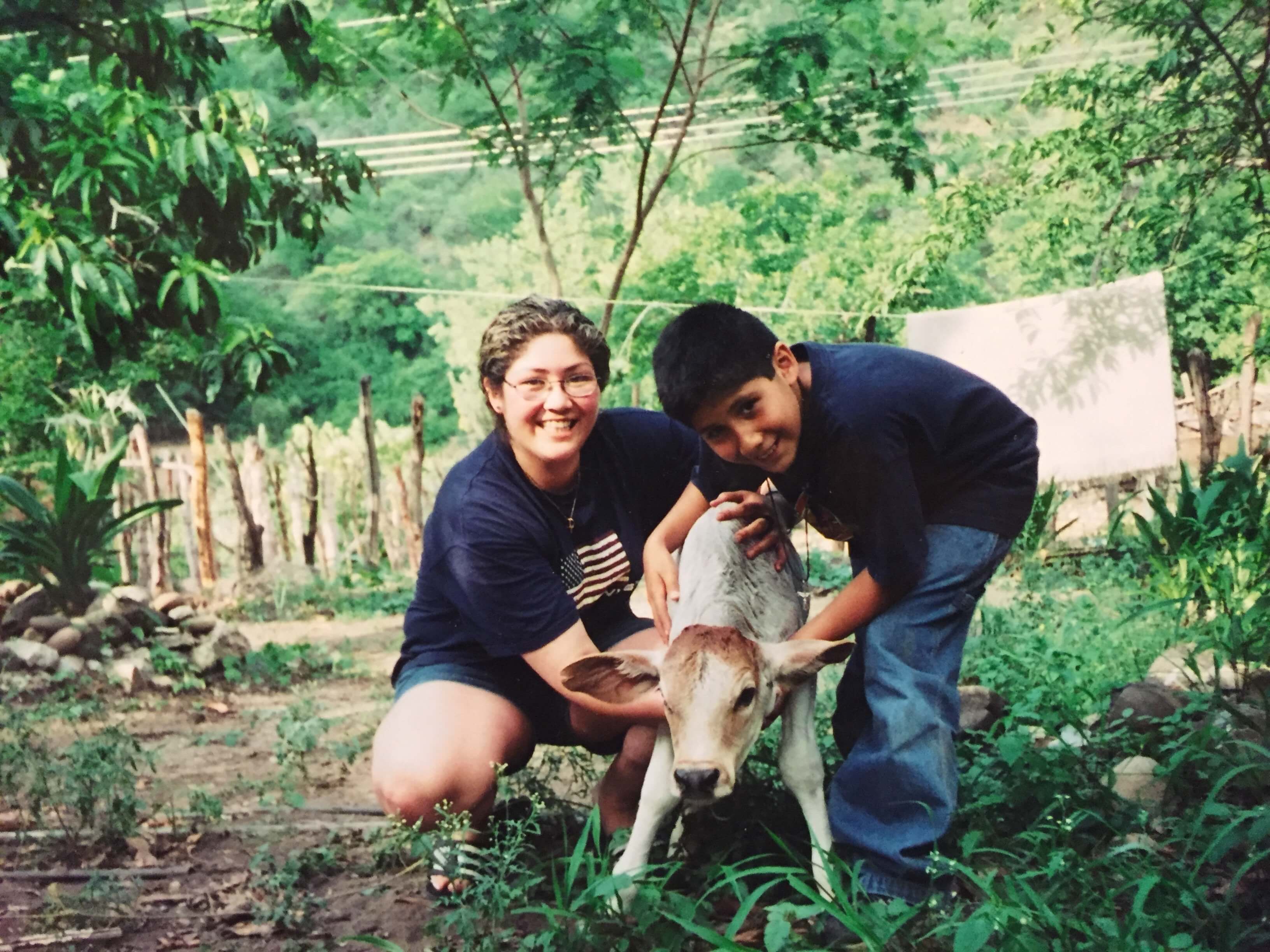 Instructor Ivann with Cow, Coding Classes for Kids Instructor Ivann, Coding Classes for Kids