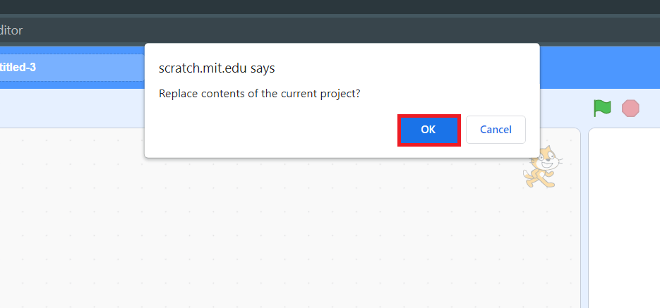 how to share scratch projects - replace contents