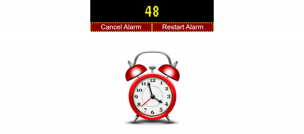 javascript alarm clock project