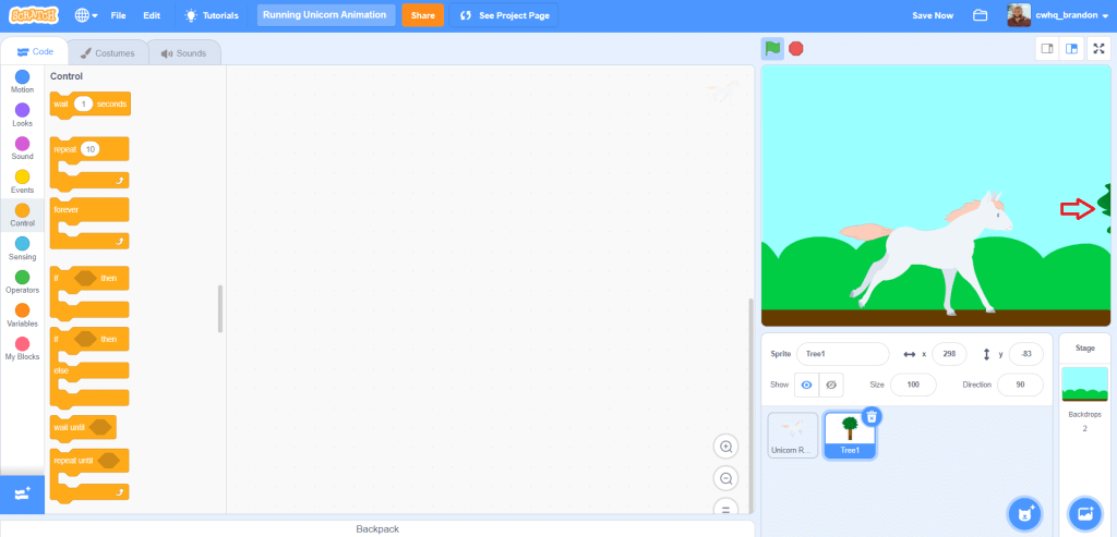 scratch animation bonus step 2 position