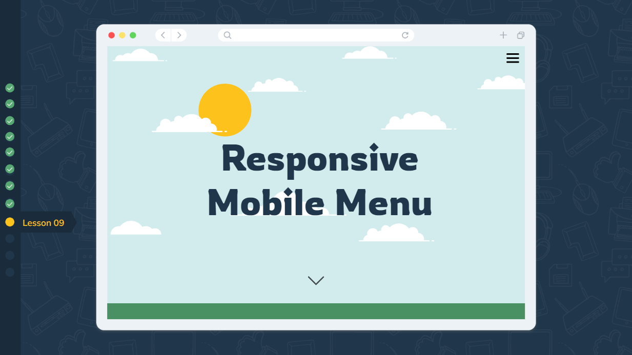 Responsive Websites with HTML/CSS lesson 9