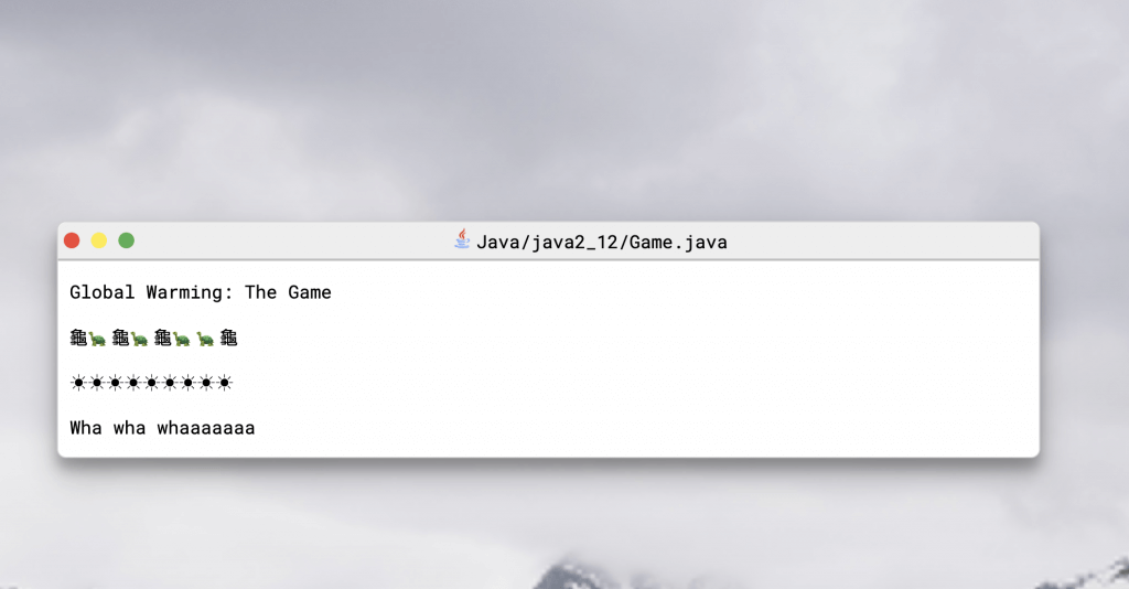 Kids Coding Class Java Project 2, Elias