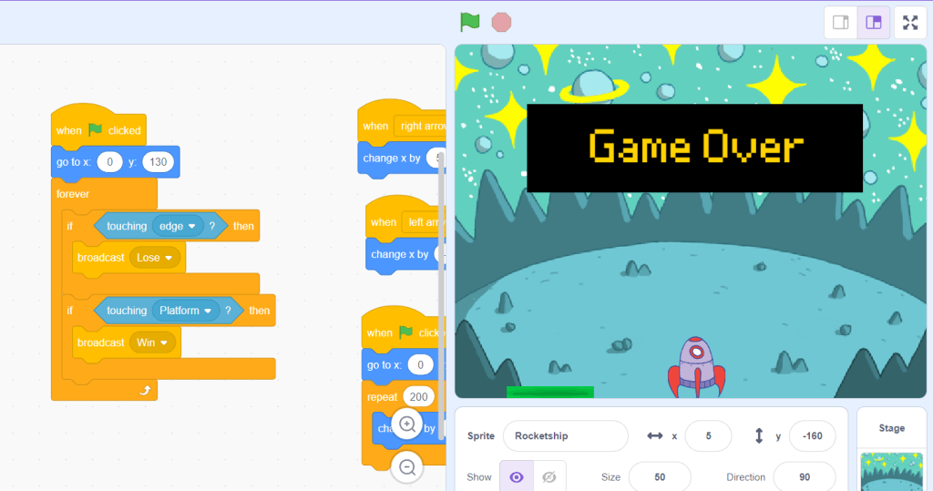 How to code a game in Scratch for kids