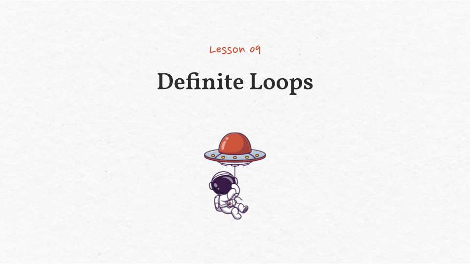 Python Class, Definite Loops