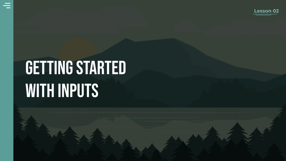 Web interfaces class lesson 2