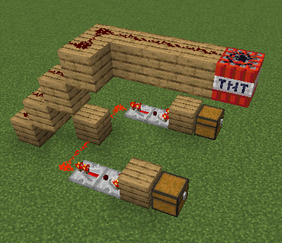 Minecraft TNT trap