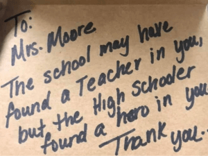 Letter of appreciation