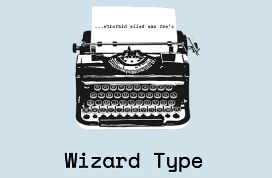 Screenshot of coding internship final project wizardtype